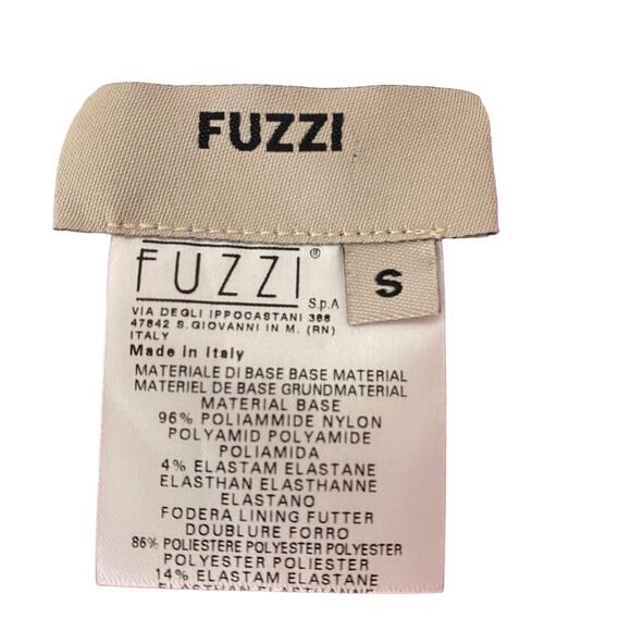 Fuzzi Pink Fuchsia V-Neck Abstract Floral Dress size small Sheath - Picture 5 of 7